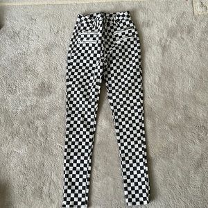 BDG Checkered Twig High Rise Pants